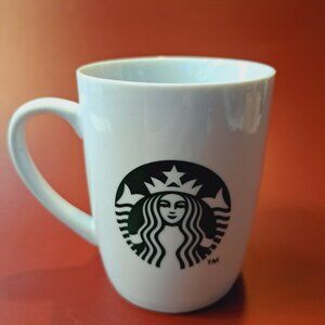 Starbucks Coffee Mug Cup 2013 Classic Mermaid White with Green Logos